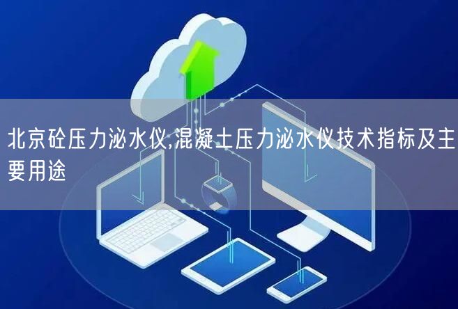 北京砼压力泌水仪,混凝土压力泌水仪技术指标及主要用途(图1)