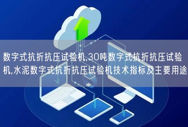 数字式抗折抗压试验机,30吨数字式抗折抗压试验机,水泥数字式抗折抗压试验机技术指标及主要用途(图1)