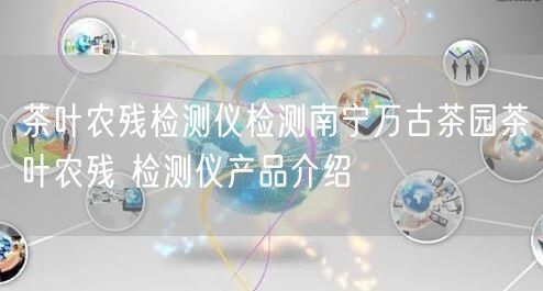 茶叶农残检测仪检测南宁万古茶园茶叶农残 检测仪产品介绍(图1)