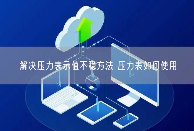 解决压力表示值不稳方法 压力表如何使用(图1)